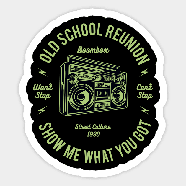 Show Me What You Got Old School Reunion Sticker by HealthPedia